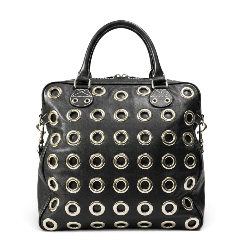 h21 Gucci グッチ 2008SS アーカイブ グロメット 2Way ショルダーバッグ Archive 2Way Grommet Shoulder Bag Black Leathert18r