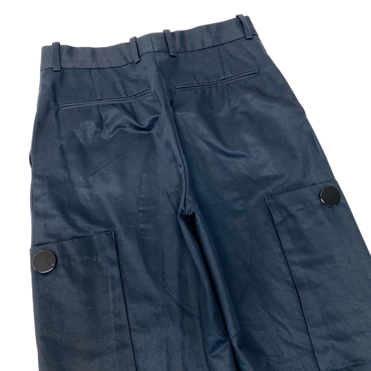 34g17 CELINE セリーヌ フィービー期 カーゴパンツ ボトムス 21M29/5081 サイズ34 ネイビー コットン100％ レディースu02t