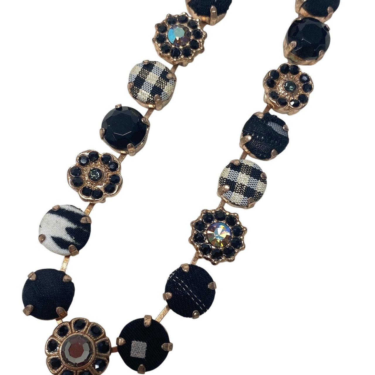 g16④ 《 3本セット 》 Mariana マリアナ 天然石 × クリスタル ビジューネックレス アクセサリー ジュエリー アンティークt18r