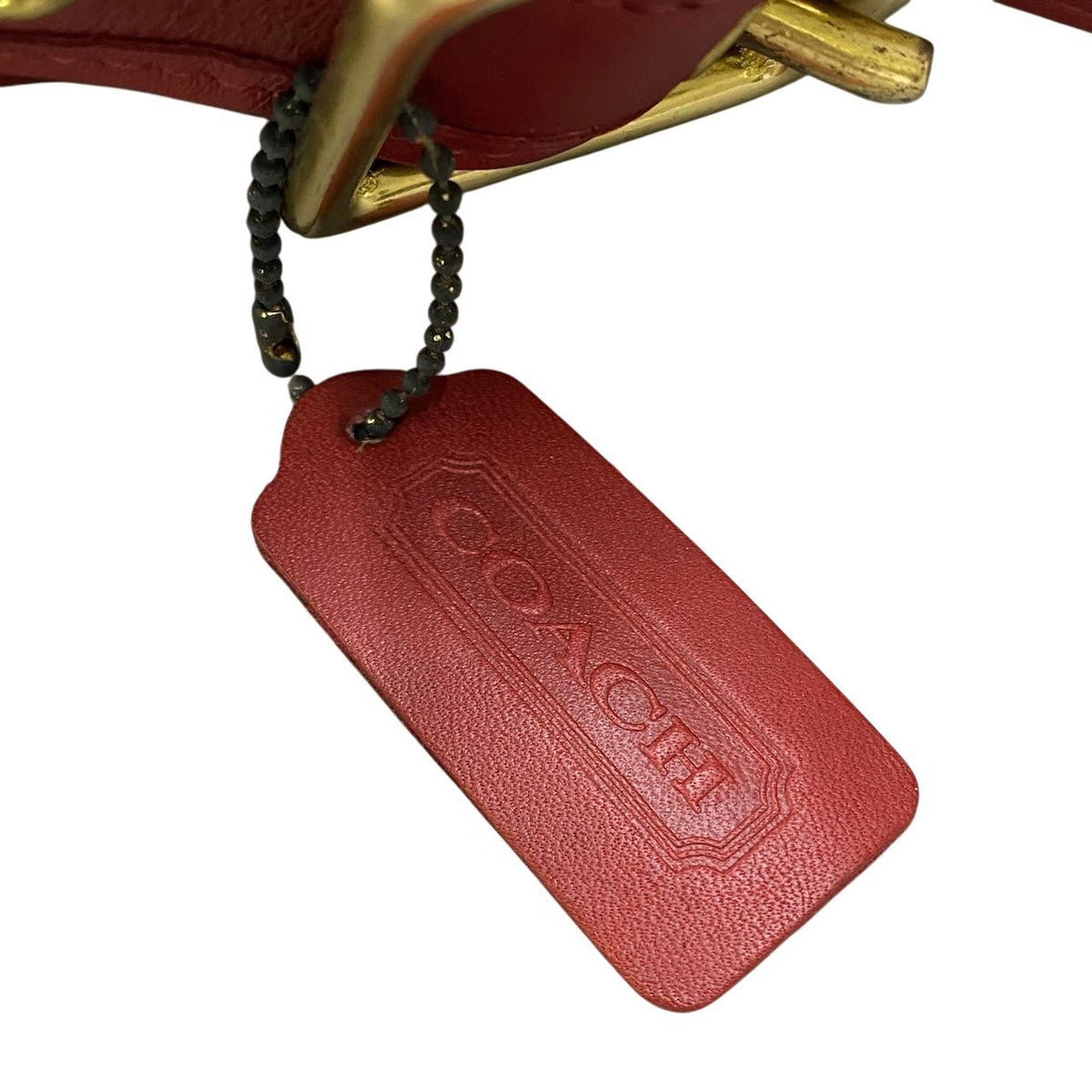j19 Coach オールドコーチ ヴィンテージ 巾着型 ショルダーバッグ Vintage Drawstring Shoulder Bag Red 9952 レッド レザーt18r