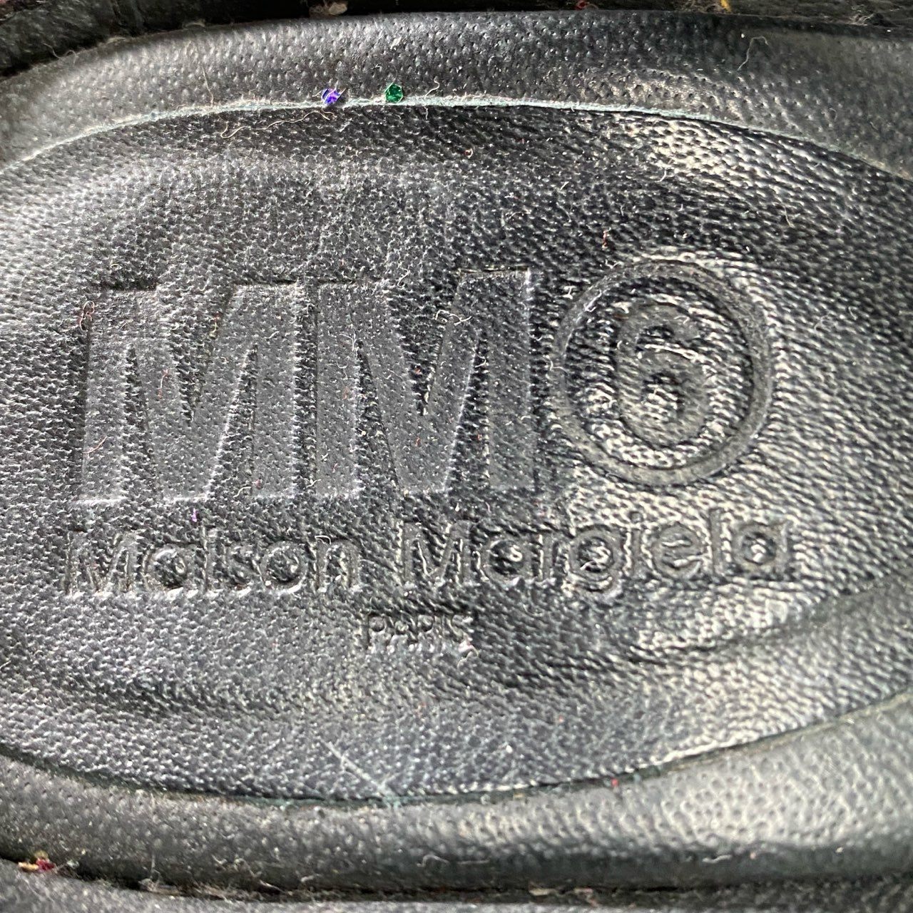 4f12 MM6 エムエムシックス グリッター ストラップサンダル 39 ピンク系 スパンコール イタリア製 Maison Margiela マルジェラ