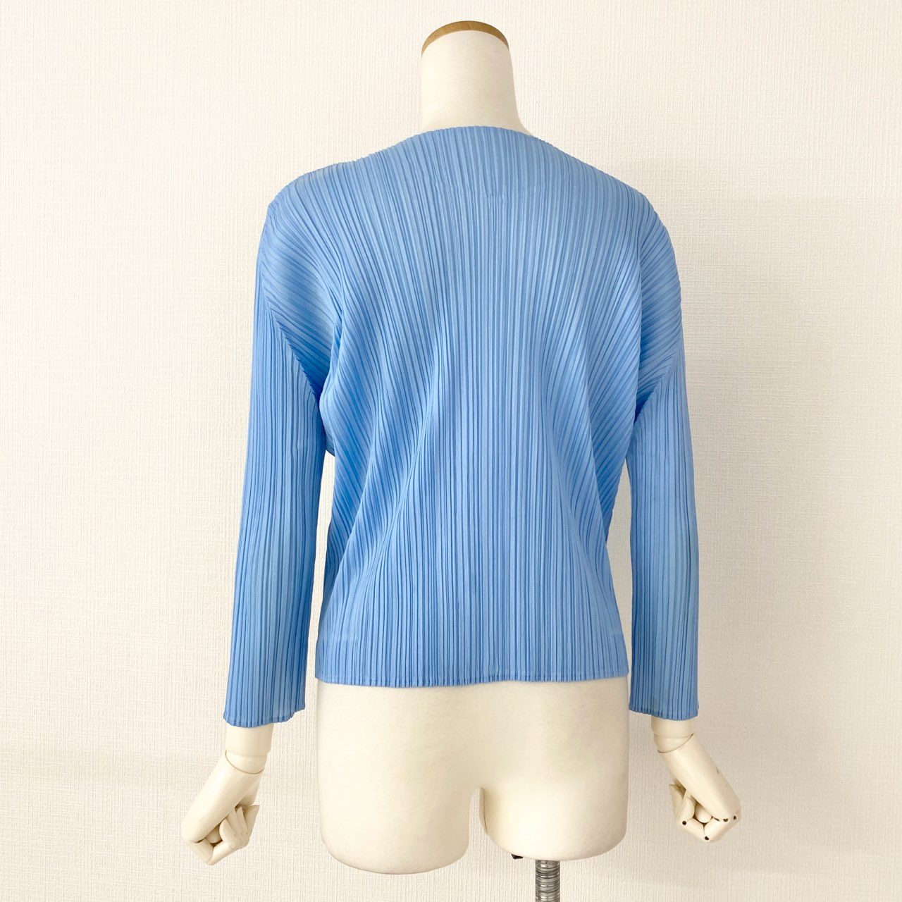 67d12-5 PLEATS PLEASE ISSEY MIYAKE プリーツプリーズ イッセイミヤケ 日本製 PP51-JK693 プリーツ 長袖カットソー ロングスリーブ トップス 3 ブルー MADE IN JAPAN