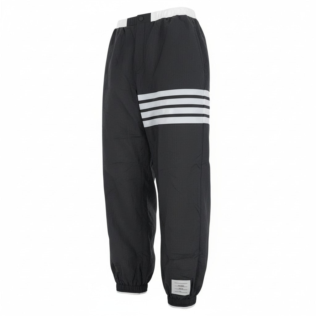 Mc16 【未使用】THOM BROWNE トムブラウン 4-BAR リップストップ ジャージパンツ トラックパンツ  サイズ1グレー メンズ ボトムk02i