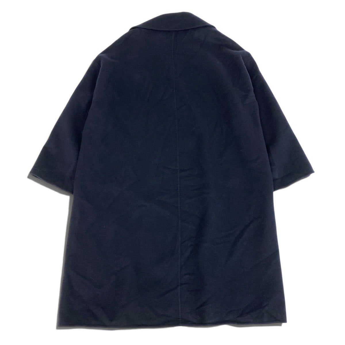 j9 【極美品】Christian Dior ダブルコート カシミヤロングコート 40サイズ ダークネイビー カシミヤ100％ レディース 女性用k02i