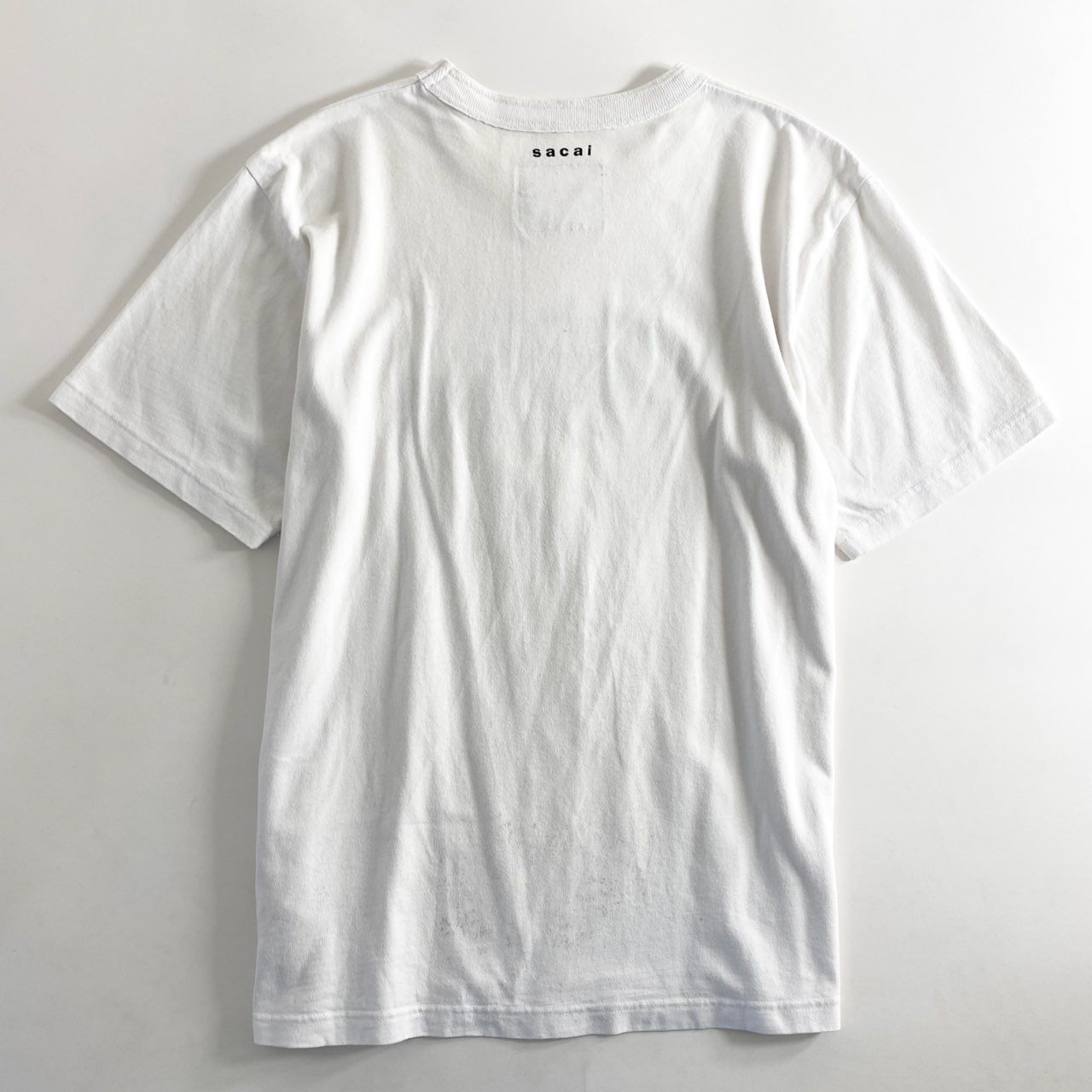 59e11 sacai サカイ 22SS Light my fire クルーネック プリント Tシャツ 半袖 22-0359S 3 ホワイト コットン