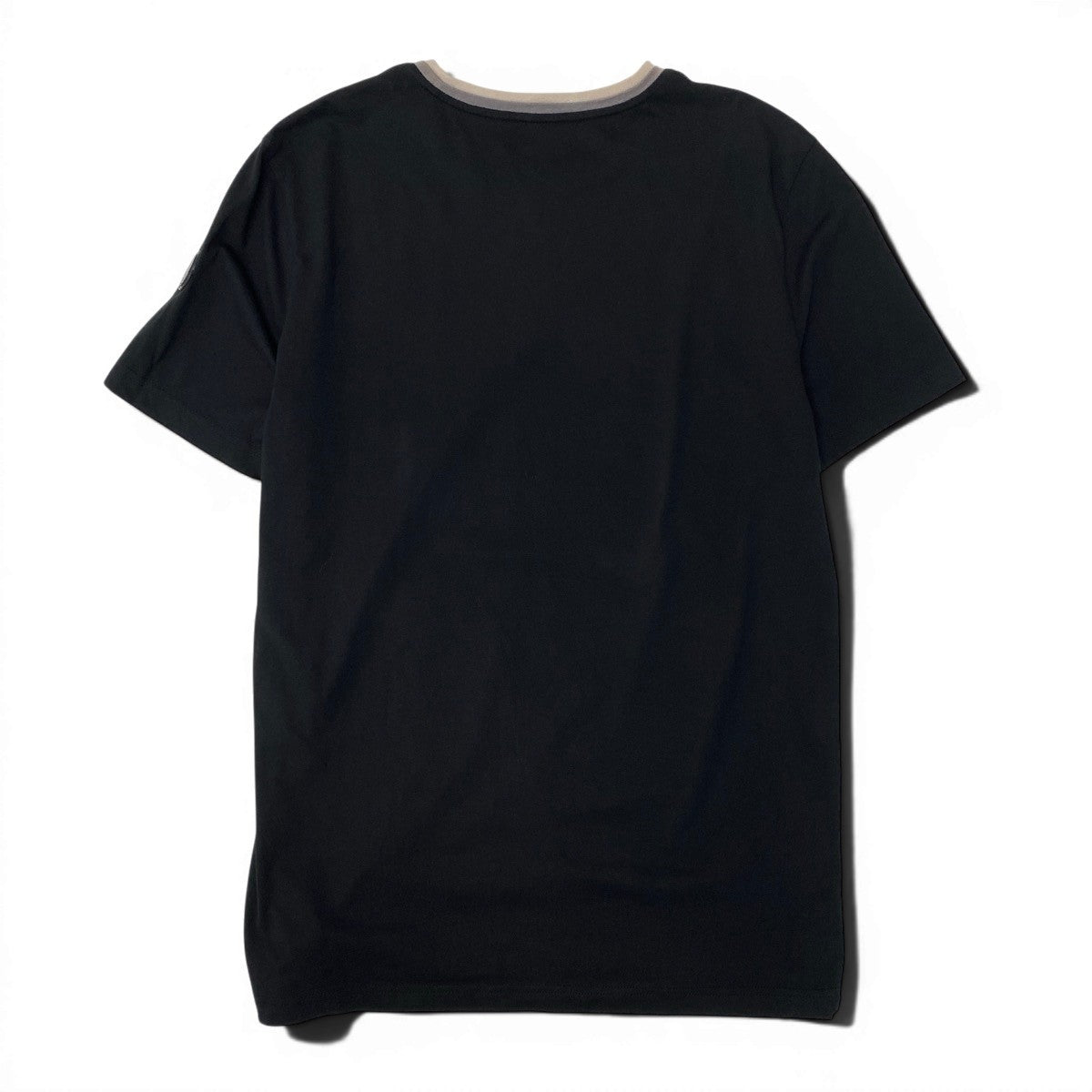 Mf18 MONCLER モンクレール アイコンレザーパッチ Tシャツ Icon Leather Patch T-Shirt サイズM ブラック カットソーt18r
