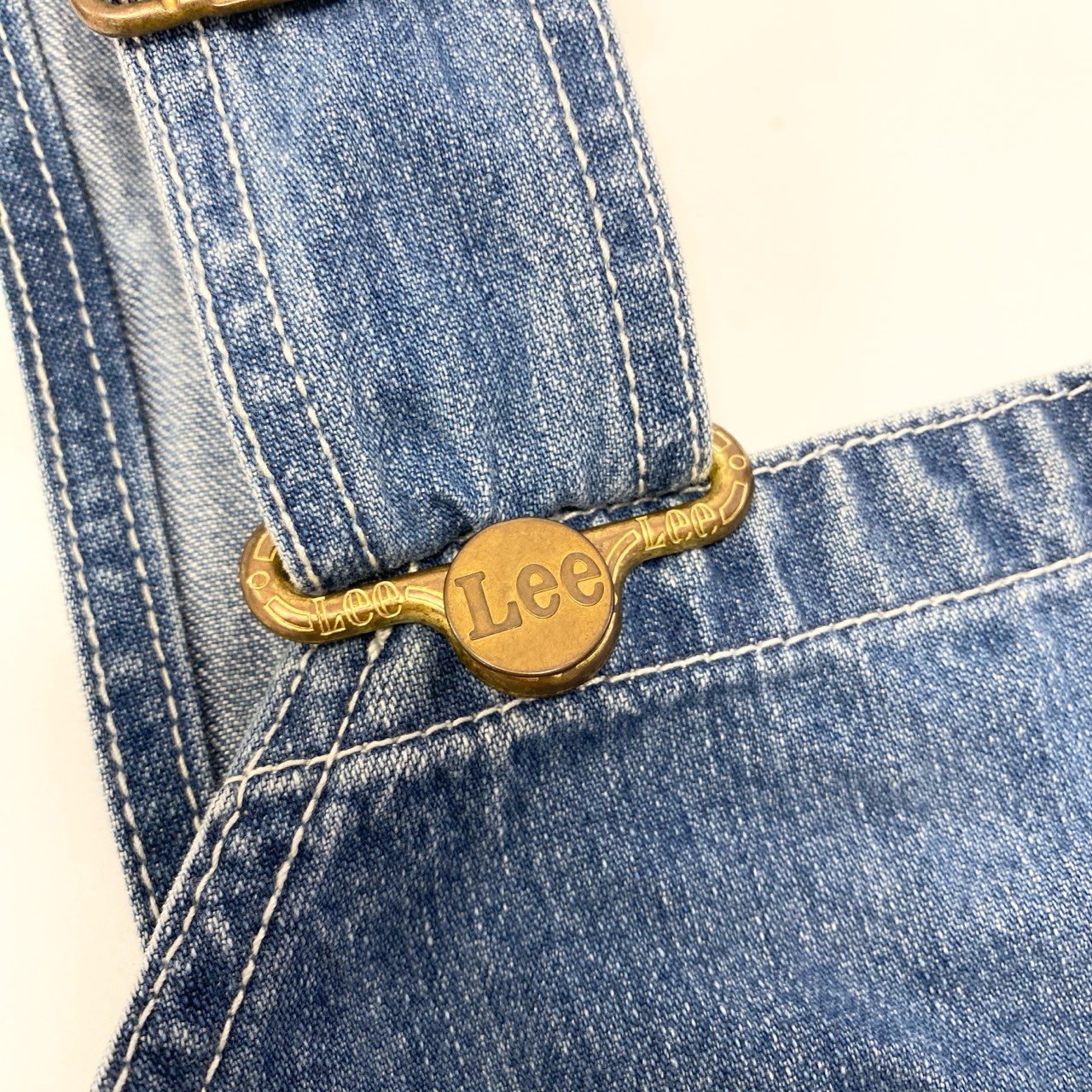 58c5【美品】AMERI×Lee アメリ リー オーバーオールセットアップ ノースリーブトップス デニムパンツ LB9354 24サイズ ブルー コットン100％ レディース 女性用u02t