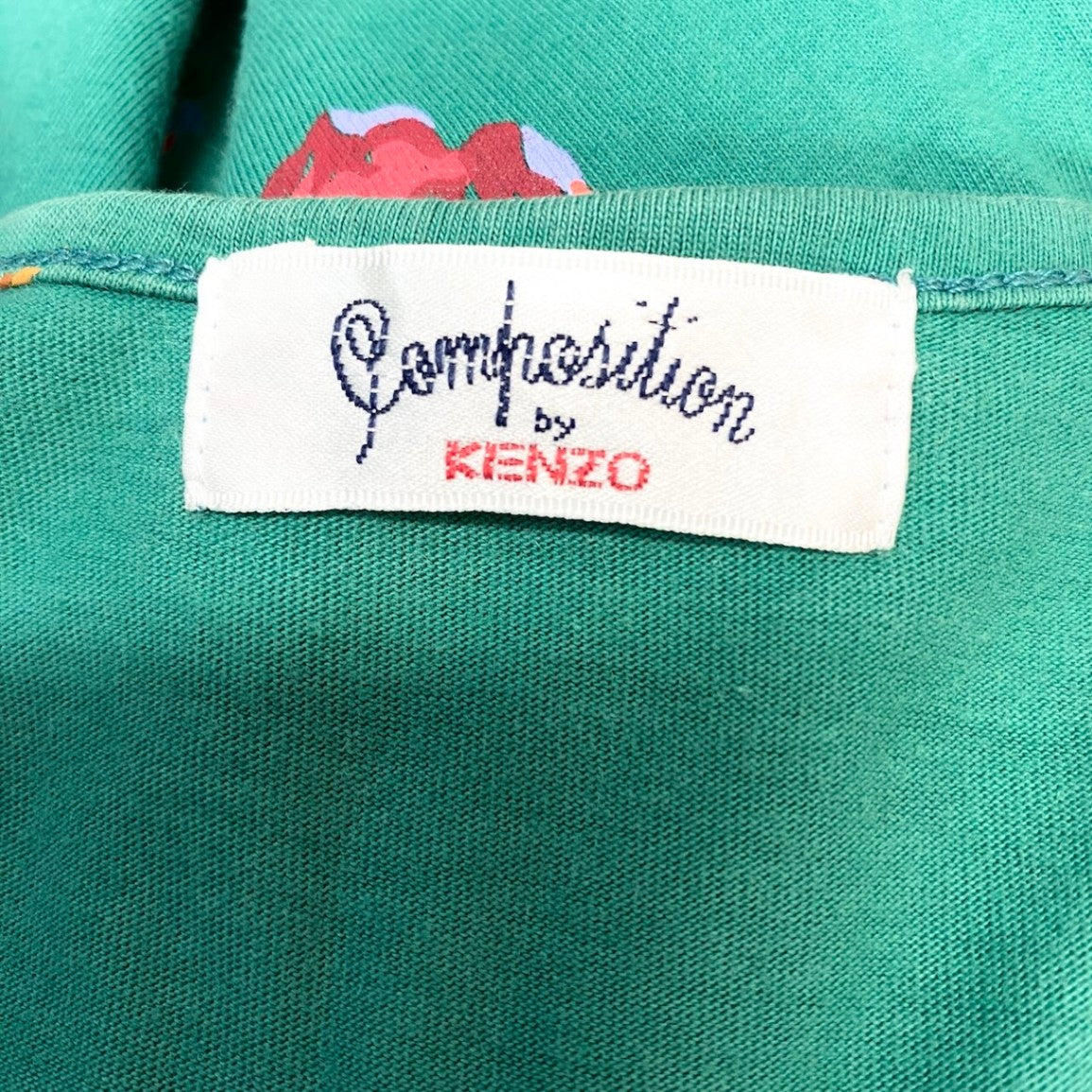22f17 Composition by KENZO ケンゾー ノースリーブ ロングワンピース フラワープリント サイズ38 グリーン コットン100％ レディース 女性服o07t
