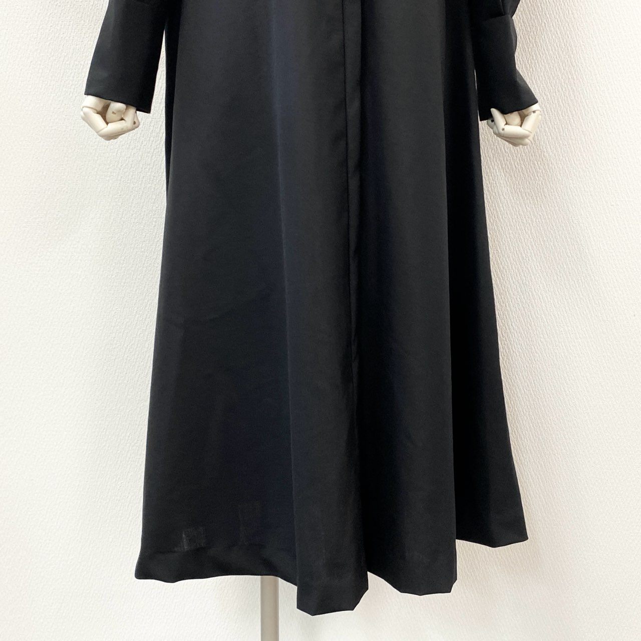 11l16 【美品】Rumche ラムシェ Bond Yarn Collar Dress ロングワンピース 23AW アーバンリサーチ取扱 サイズF ブラック レディース 女性用