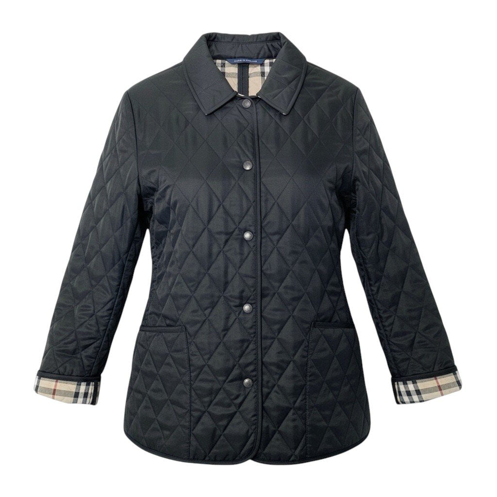 11i30 BURBERRY LONDON バーバリー ノバチェック キルティングジャケット ブラック Nova Check Quilting Jackett18r
