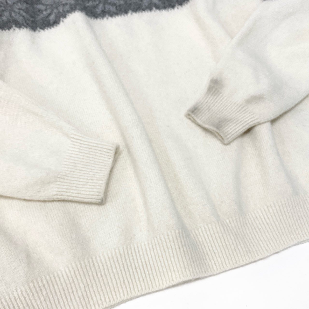 84b27 SEQUEL シークエル クルーネック ニット セーター トップス XL ノルディック柄 メンズu02t