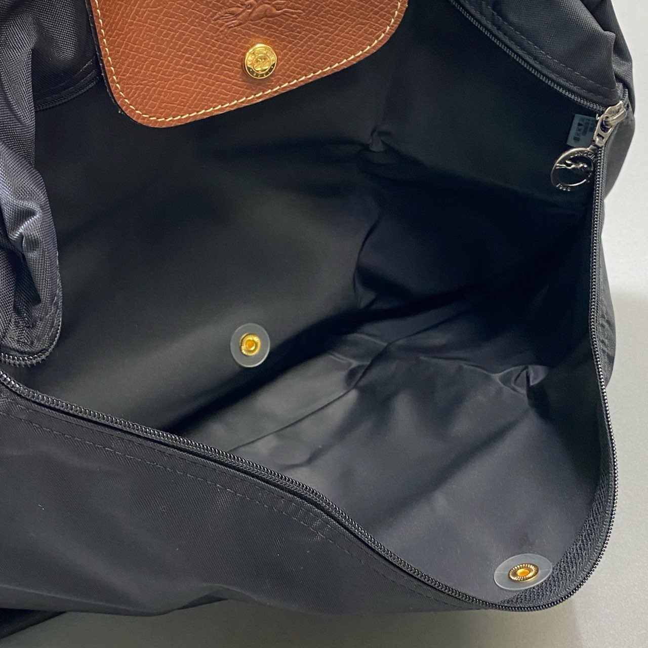 Aj3 《美品》 LONGCHAMP ロンシャン プリアージュ トートバッグ ブラック A4収納可 ワンショルダー 肩掛け 鞄 カバンt18r