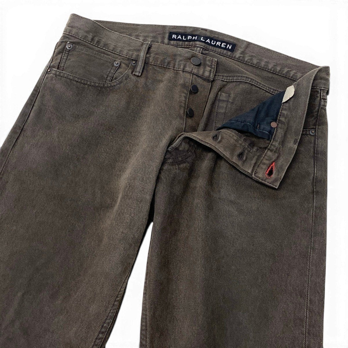70g1 RALPH LAUREN BLACK LABEL ラルフローレン ブラックレーベル フェード◎ デニムパンツ サイズ33 グレー ジーンズt18r