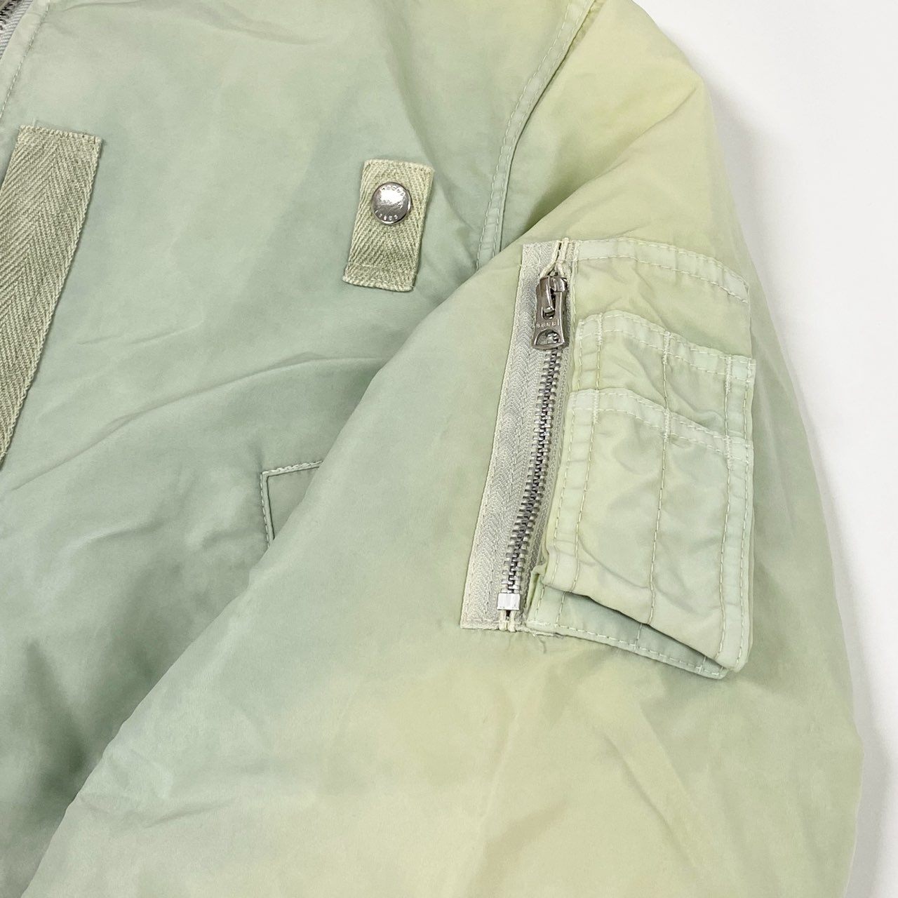 55L23 sacai サカイ 24AW Garment Dye Rip × Nylon Twill BL ドッキングナイロンジャケット アウター 24-03495M 1サイズ カーキ系 メンズo07t