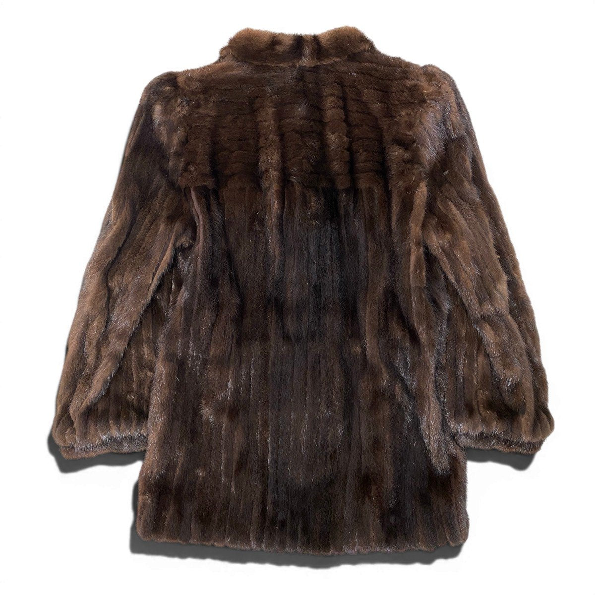 7g29 SAGA MINK サガミンク 銀サガ ミンクコート デミバフミンク ドローコード付 9号 ブラウン MINK FUR レディースu02t