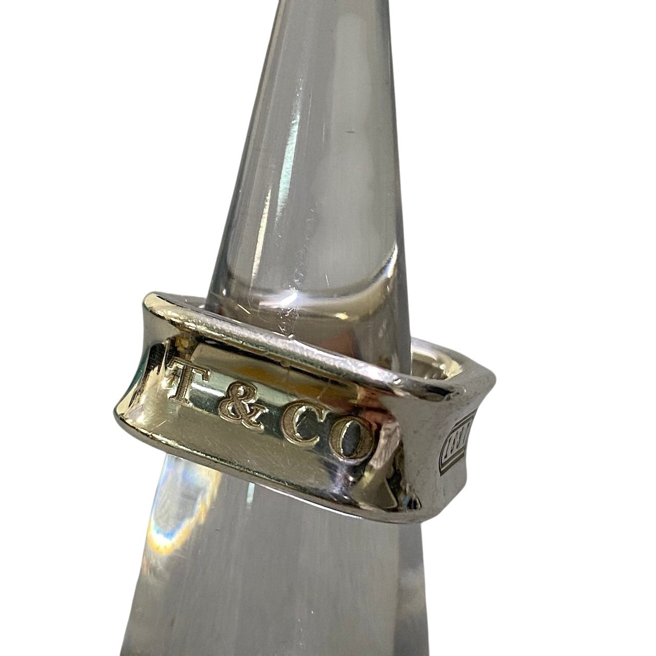 e16 TIFFANY＆Co. ティファニー 1837 スクエアリング 6号 シルバー 925 9.7g Square Silver Ring アクセサリー 指輪t18r