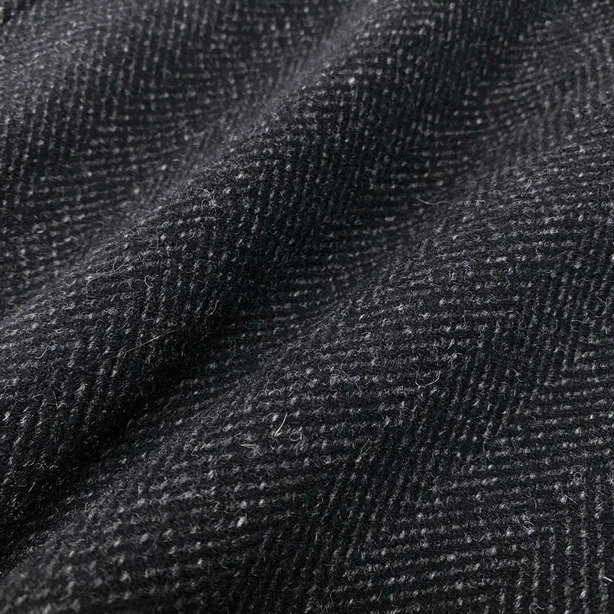 42h18 WACKO MARIA ワコマリア Ermenegildo Zegna ギャングコート アルパカブレンド 羊革 ボアカラー  S ブラック系 メンズ 男性用t18r