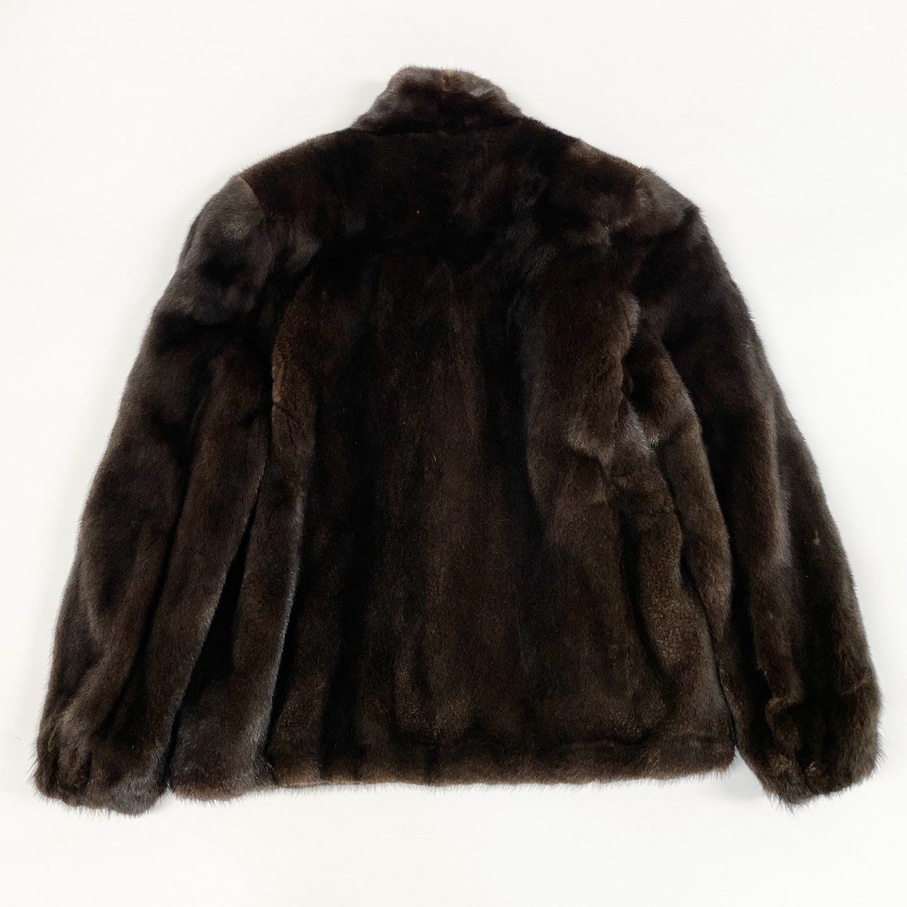 1.5万円からお値下げ◎デミバフミンク ファーコート ブラウン系 サイズ11 sankyo shokai 毛皮/デミバフ ミンク コート ファーコート 秋冬