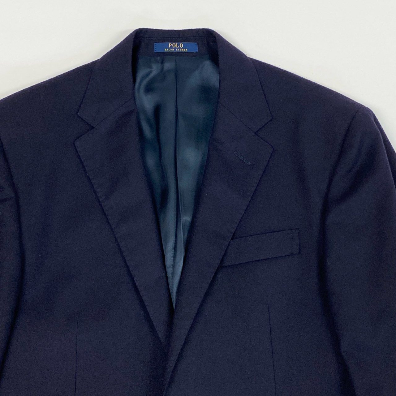 31L8 POLO RALPH LAUREN ポロラルフローレン テーラードジャケット ブレザー 紺ブレ 金ボタン CUSTOM FIT メンズ 紳士服 36 S  ネイビー ウール100％k02i