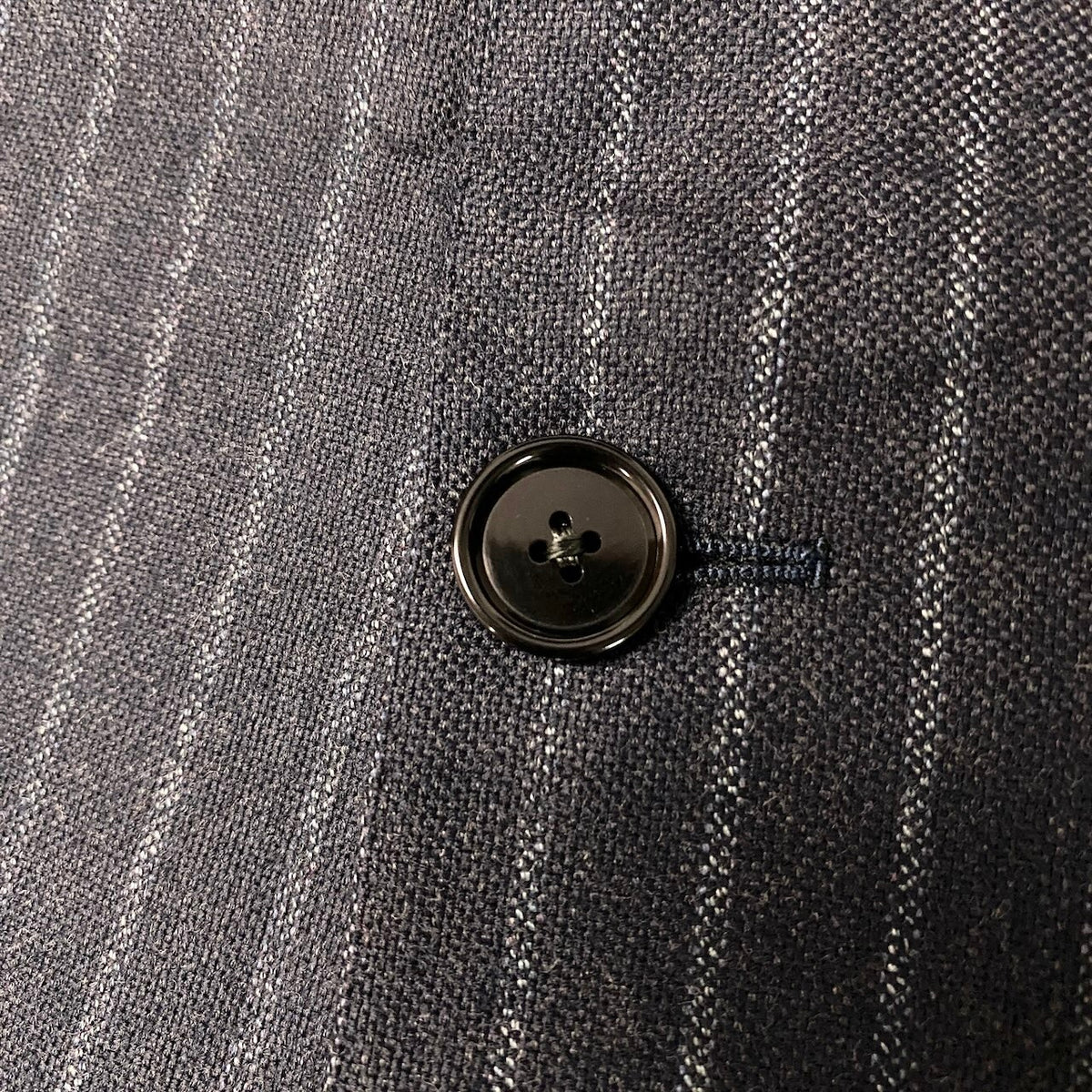 64j27 BEAMS F ビームスエフ セットアップ シングルスーツ ストライプ柄 3B 93 ネイビー メンズ 紳士服o07t