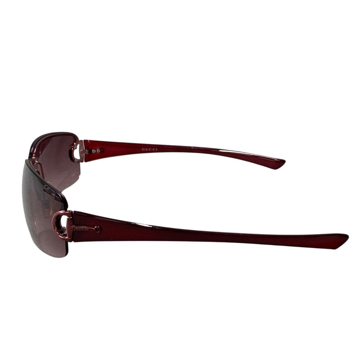 g31 GUCCI ホースビット リムレスサングラス アイウェア イタリア製 GG2744/F/S 62□15 130 ボルドー レディース 女性用ta1
