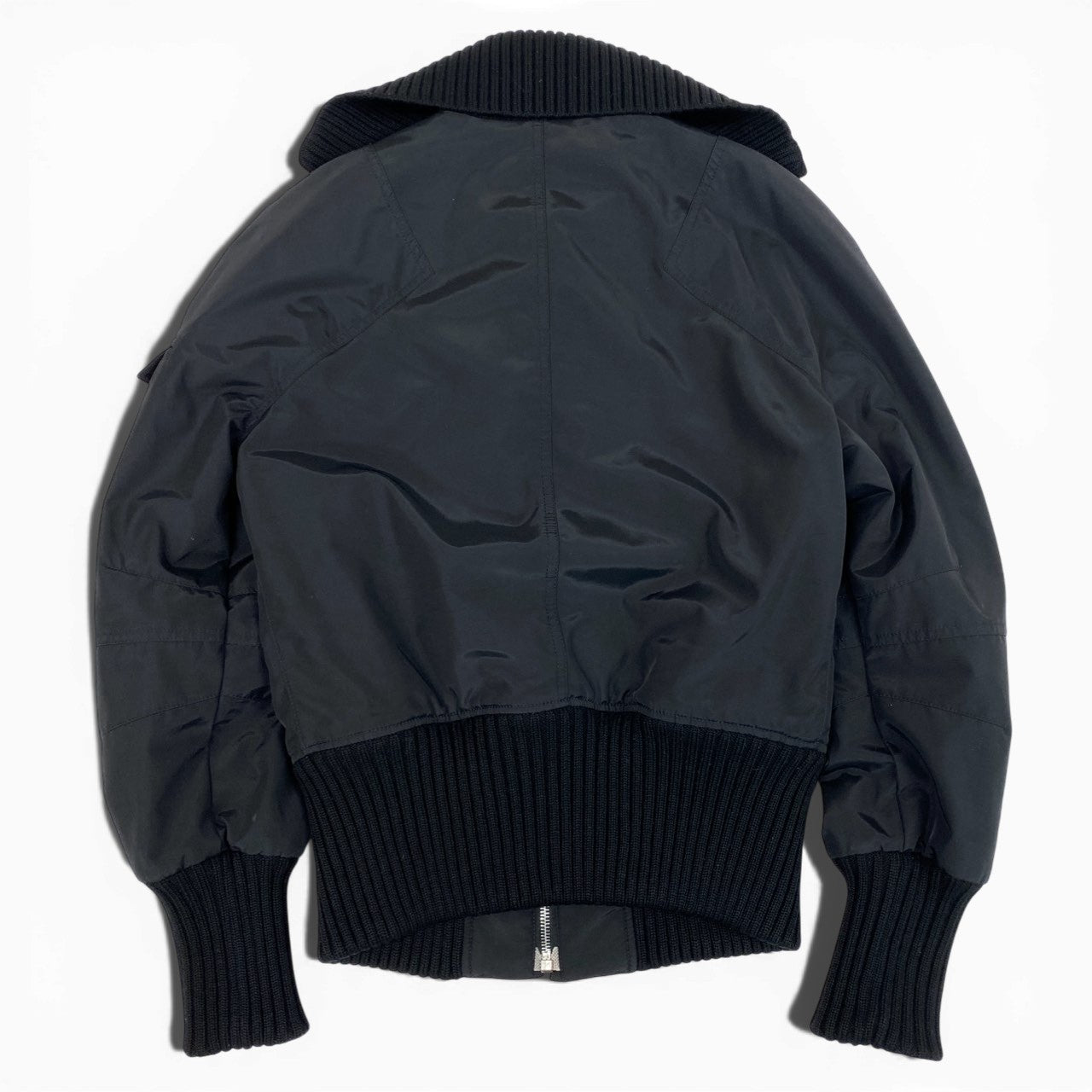 Cb19 CHANEL SPORT シャネル スポーツ 2002年 02A 94305 ココマークロゴ ショートジャケット ブルゾン サイズ40 ブラック レディース ヴィンテージta1