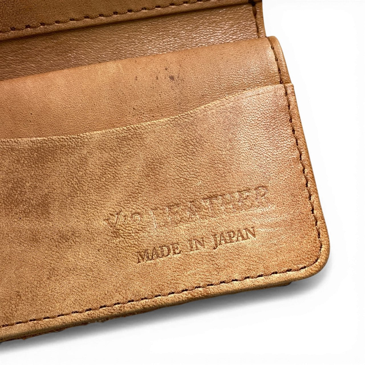 c23 Y2 Leather ワイツーレザー ブルハイド トリドールドウォレット ブラウン レザー 財布 3つ折り財布 メンズ アメカジk02i