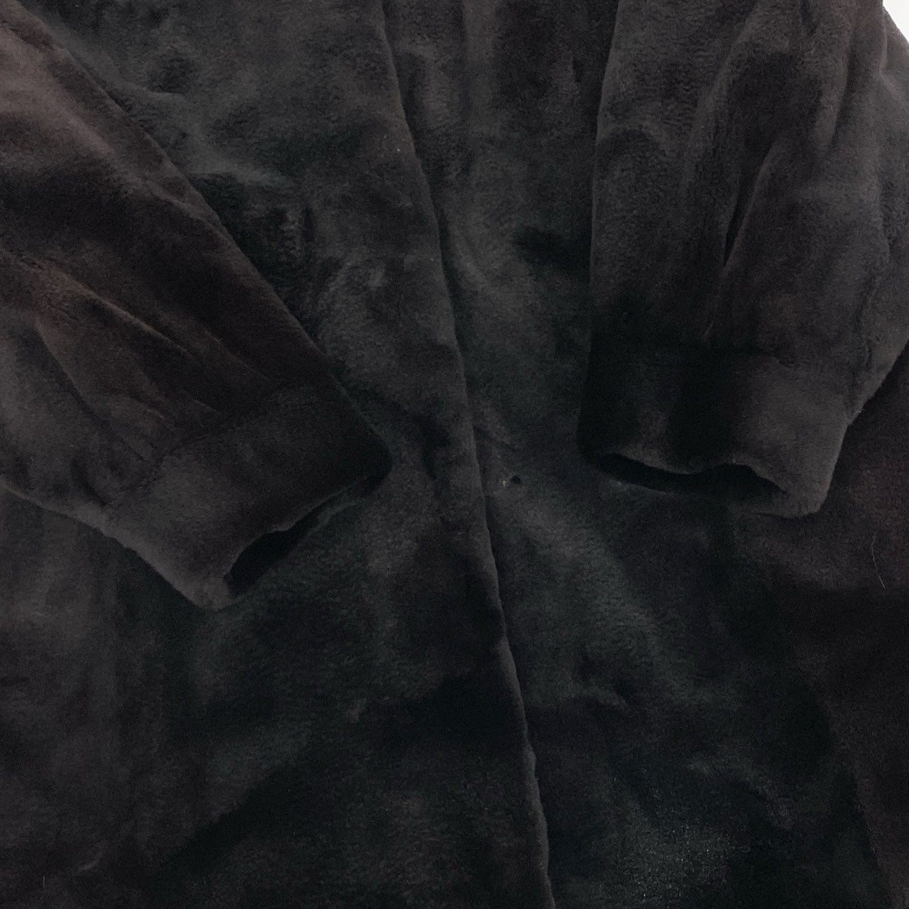 84b3 Guy Laroche ギラロッシュ シェアードミンク ロングコート サイズF ブラック 本毛皮 Shared Mink Fur Long Coatt18r