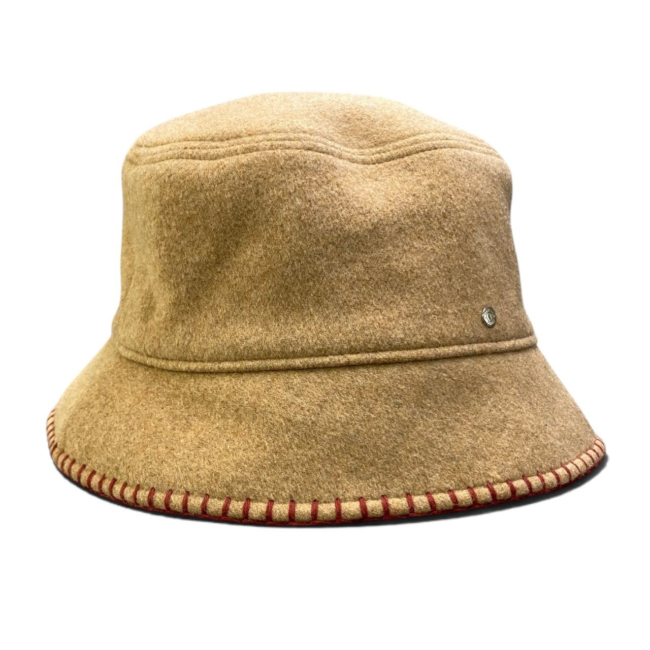i2 【極美品】 Hermès エルメス アヴァロン ステッチ ウールハット カシミヤ混 セリエボタン H242041N サイズ57 ベージュ レディース
