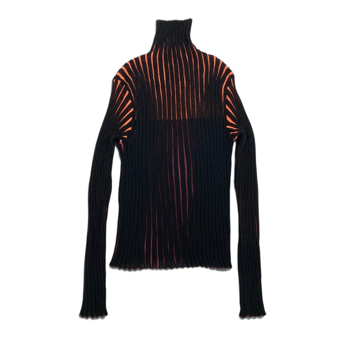 Ai3 PLEATS PLEASE プリーツプリーズ ロングスリーブ リブニットセーター ストライプ柄 サイズ3 マルチカラー レディースo07t
