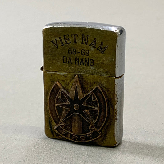 h15 VETNAM ZIPPO ベトナムジッポー 68-69 DA NANG スヌーピー シルバーk02i