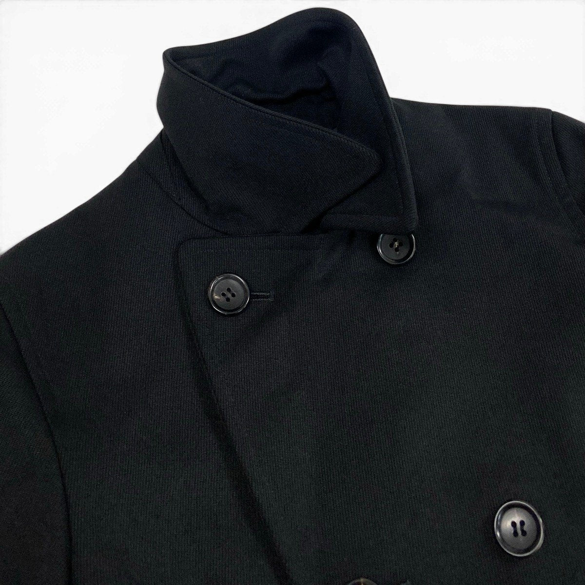Ef27 COMME des GARCONS トレンチコート アウター AD2010 日本製 XSサイズ ブラック ウール100％ レディース 女性用u02t