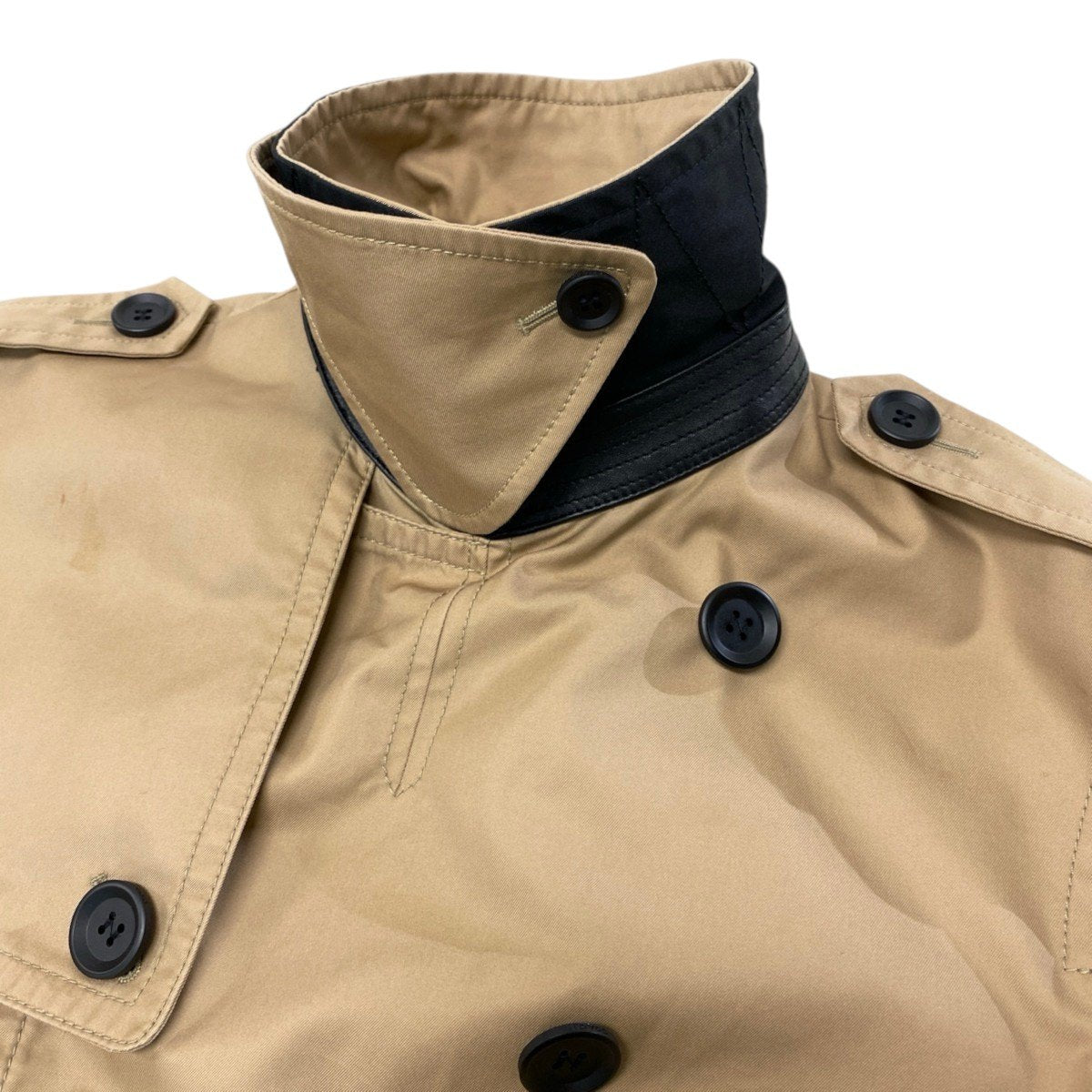 33h19 【美品】COACH コーチ トレンチコート スプリングコート ラムレザー F87431 Mサイズ ベージュ メンズ 男性用u02t