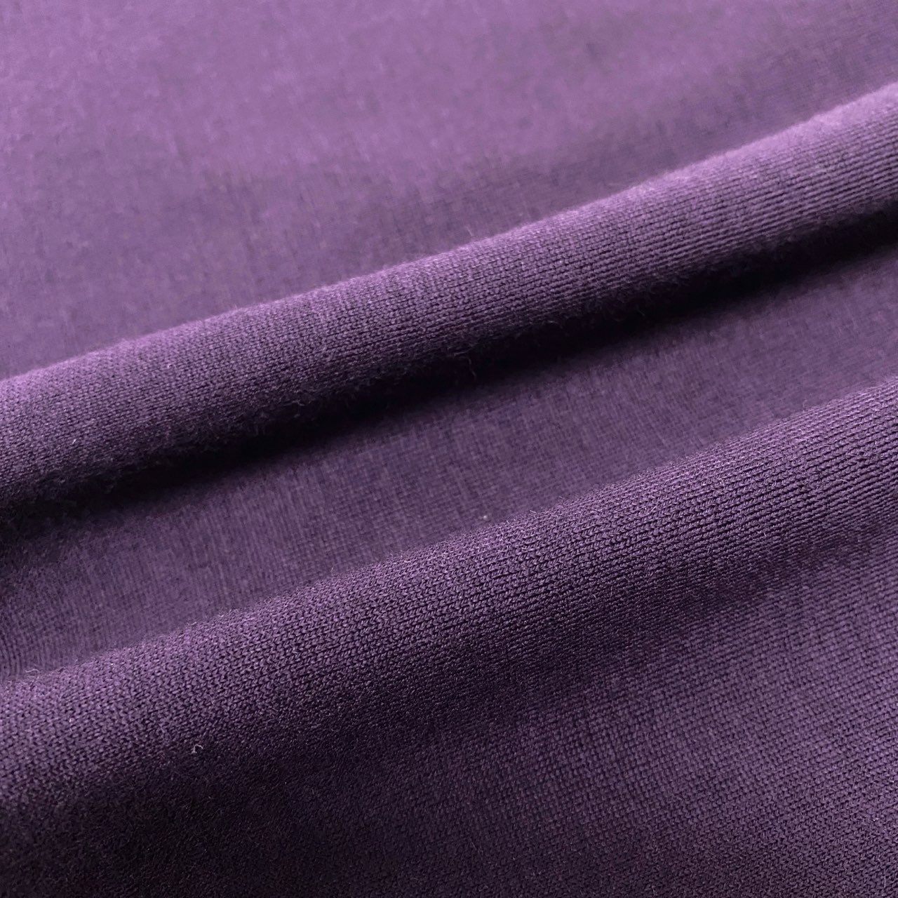 76a28 LEONARD FASHION レオナール オーバーサイズ ワンピース 半袖 カットソーワンピース 身幅ゆったり〇  レディース 女性用 Lサイズ パープル ウール シルクu02t