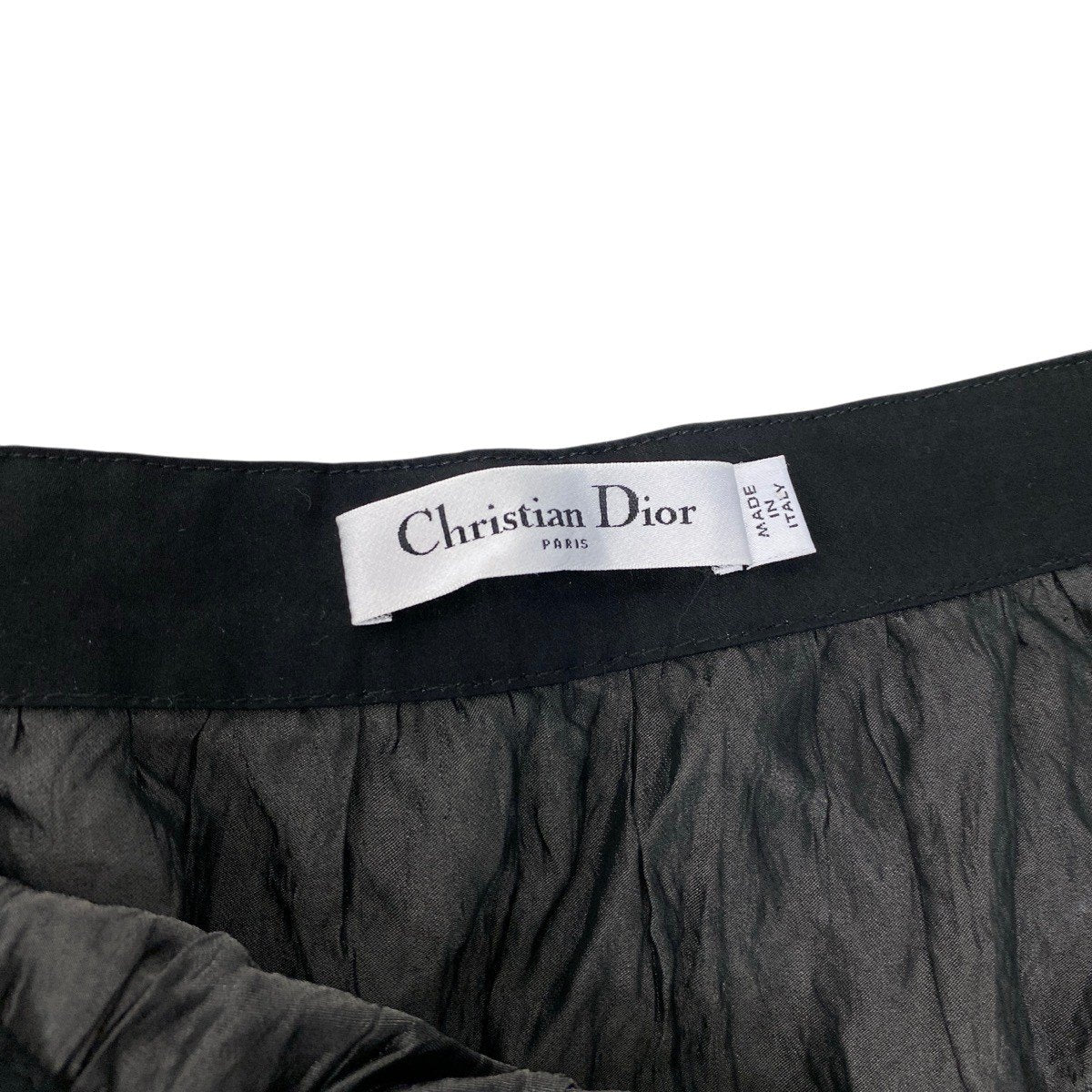 Eh10 Christian Dior クリスチャンディオール Maria Grazia Kiuri 23AW ロングスカート 351J01A3190 イタリア製 42 ブラック レディースo07t