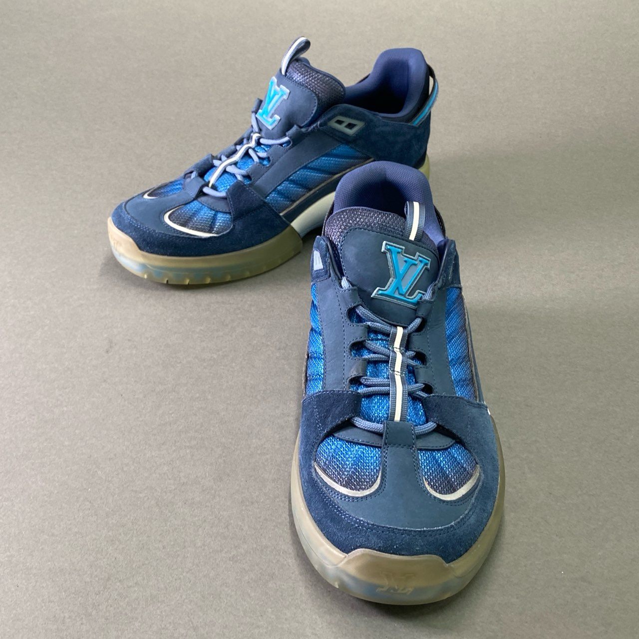 f11 《美品》 LOUIS VUITTON ルイヴィトン アビューライン ローカットスニーカー シューズ 宮下パーク限定カラー GO1220 7 ブルーk02i