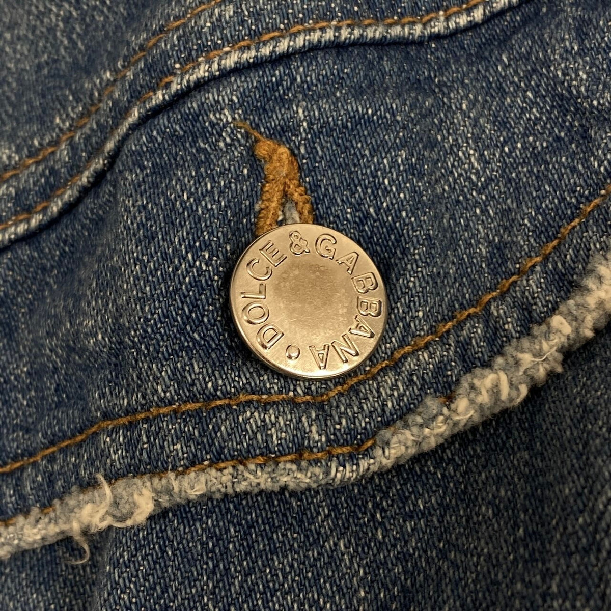 i18 DOLCE＆GABBANA デニムジャケット フィットジャケット イタリア製 ブルー コットン100％ レディース 女性用u02t