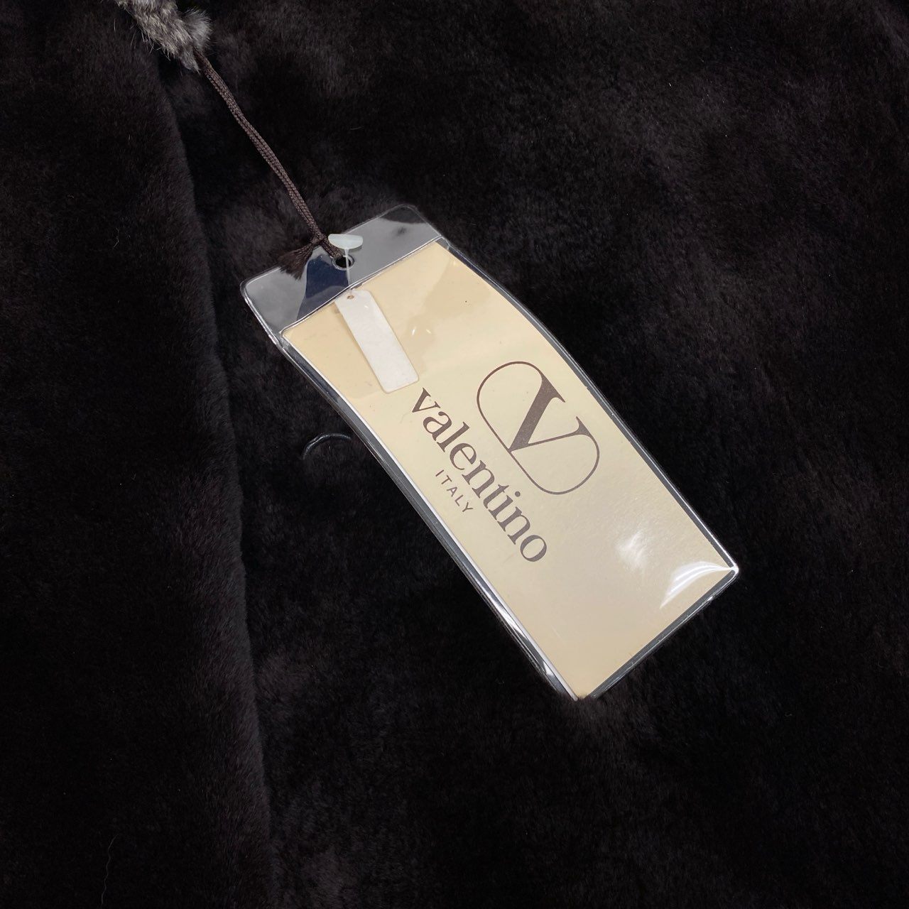 85b9 【新品保管品】Valentino ヴァレンティノ チンチラ シェアードミンク ファーコート 毛皮コート Fサイズ ダークブラウン系 レディース 女性用k02i