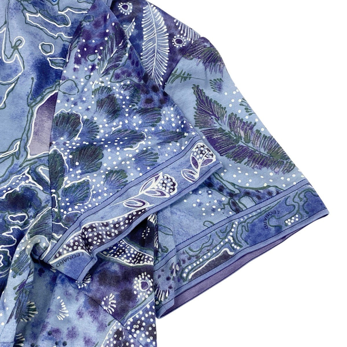 52f29 LEONARD FASHION レオナール ポロシャツワンピース 花柄プリント