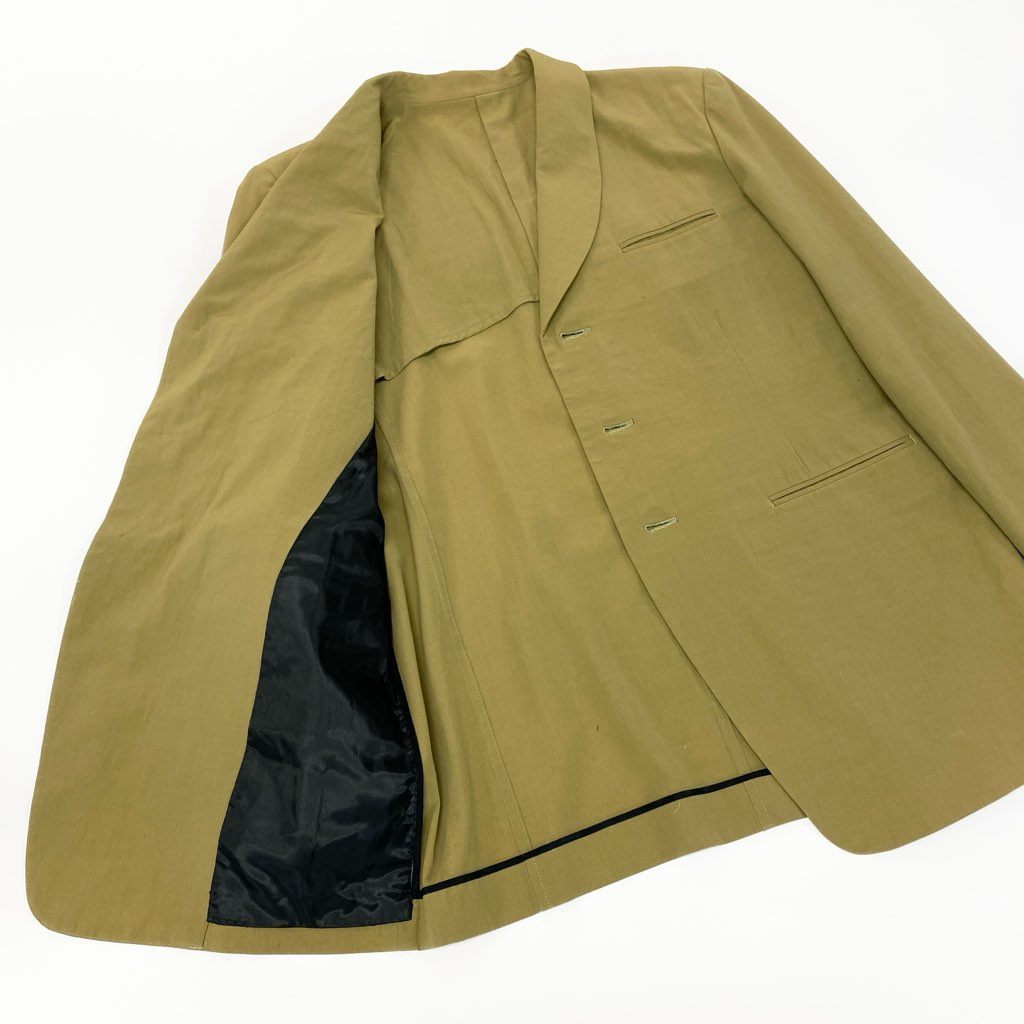 5a12 Y`s for men ワイズフォーメン ヨウジヤマモト セットアップスーツ カジュアルスーツ コットンウール メンズ 紳士服 グリーン系u02t