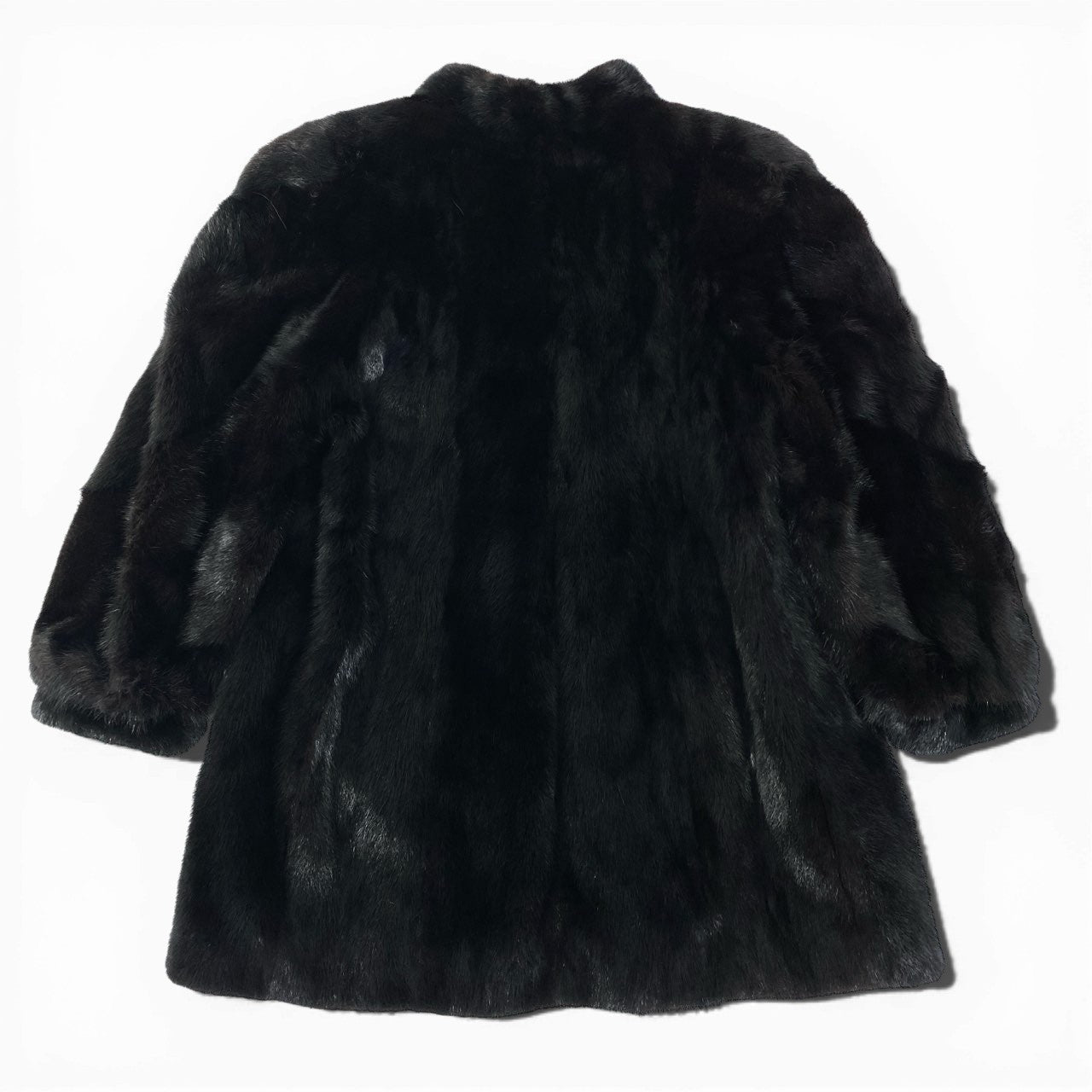 57a14 SAGA MINK サガミンク 金サガ 横段 ダークミンク ロングコート サイズ13 ダークブラウン 最高級本毛皮 Mink Fur Capet18r