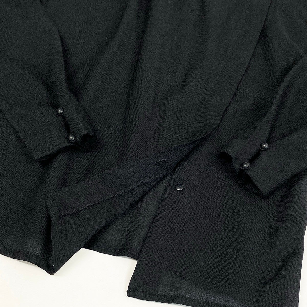 Eh6 Christian Dior クリスチャンディオール ボトルネックブラウス 長袖ブラウス 80～90’s Vintage シアートップス M ブラック レディース 女性用o07t