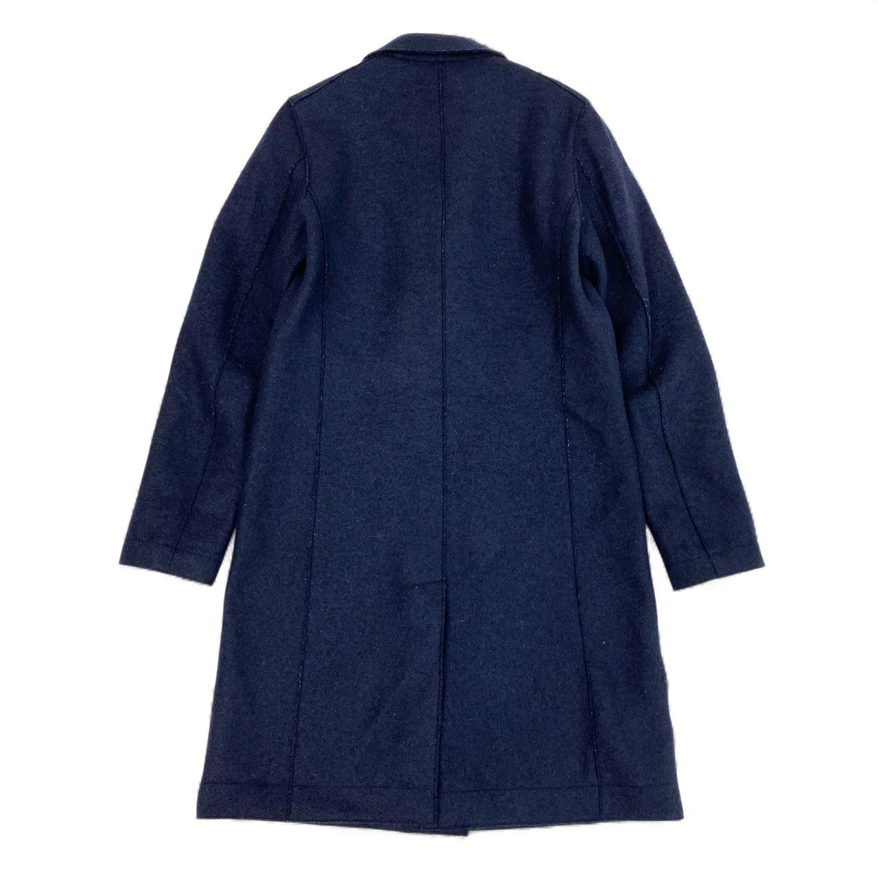 12L15 HARRIS WHARF LONDON ハリスワーフロンドン チェスターコート ロングコート アウター ダブルブレスト 40 ネイビー ウール レディースk02i