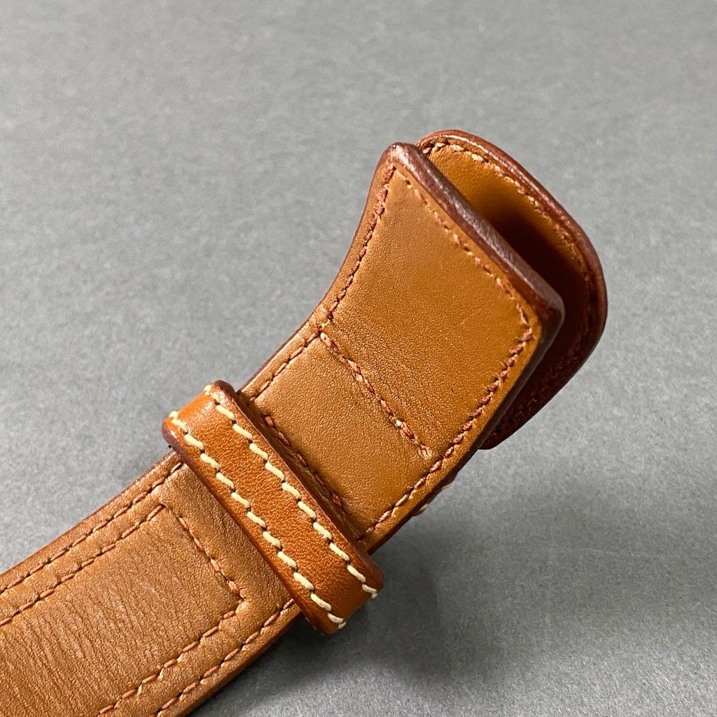 9f23 LOEWE ロエベ レザーベルト 80 ブラウン Leather Belt イタリア製