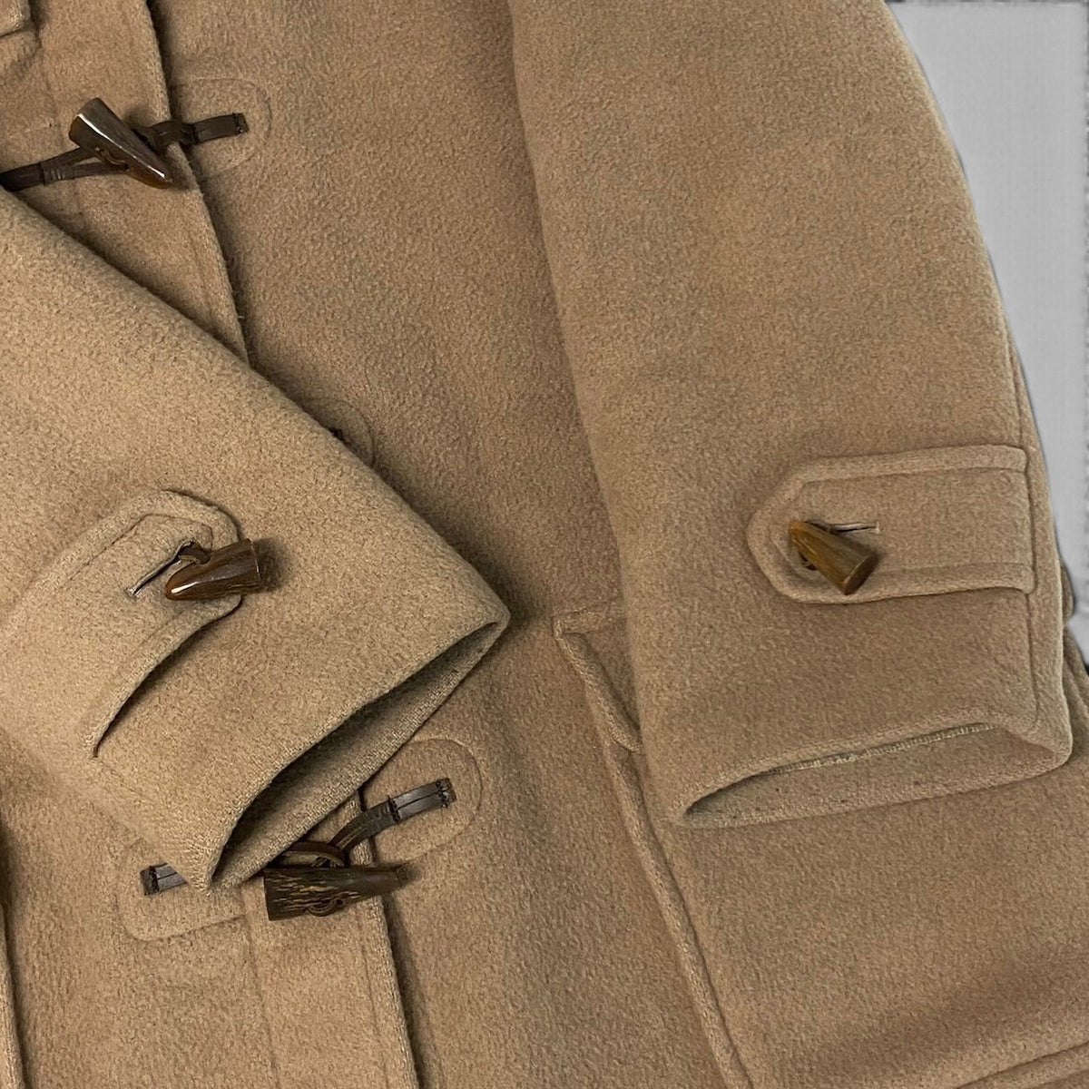 j29 Burberrys ダッフルコート ノバチェック アウター イングランド製 ベージュ ウール100％ メンズ 男性用u02t
