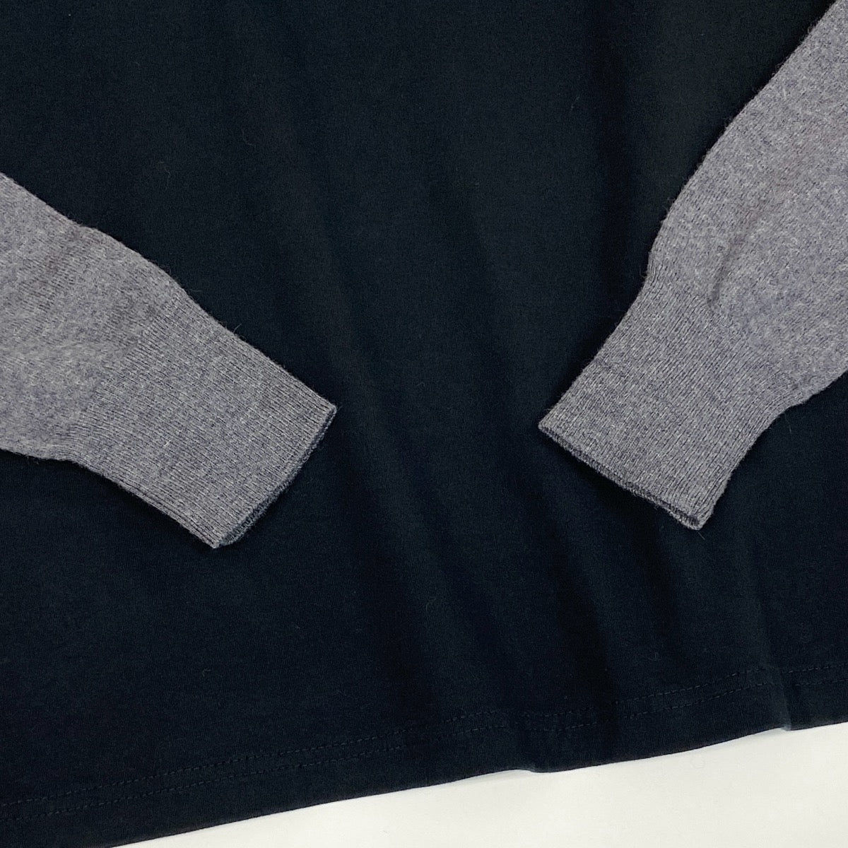 Ii4 【美品】MM6 Maison Margiela 反転ロゴ タートルネック ニットセーター Mサイズ グレー ブラック レディース 女性用u02t