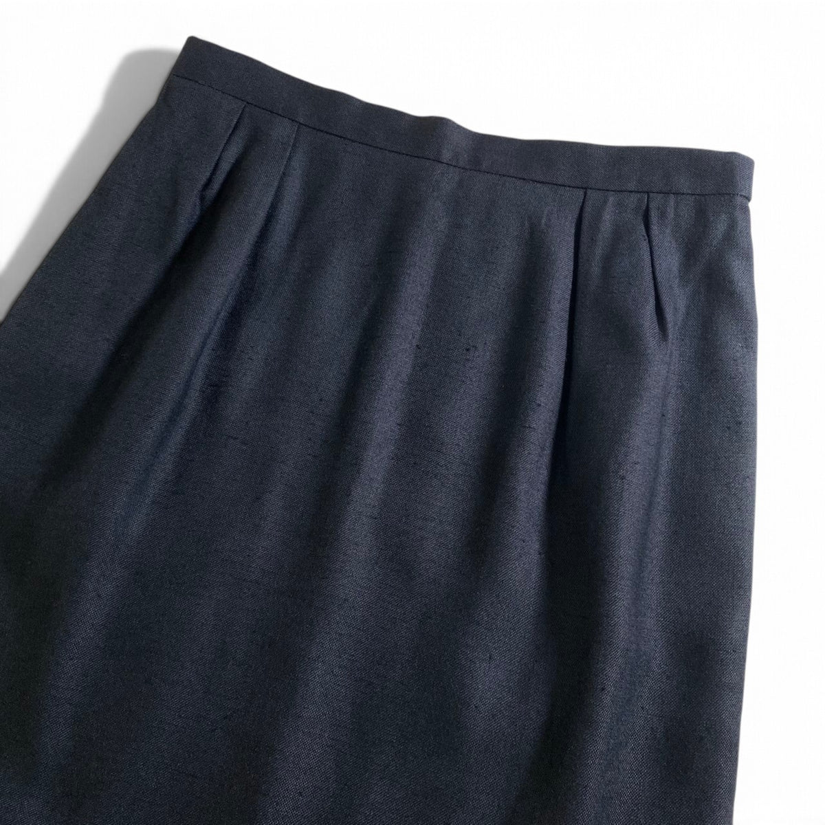 20j26 CELINE セリーヌ フランス製 セットアップスカート ノーカラージャケット 金ボタン サイズ40 ブラック レディースu02t