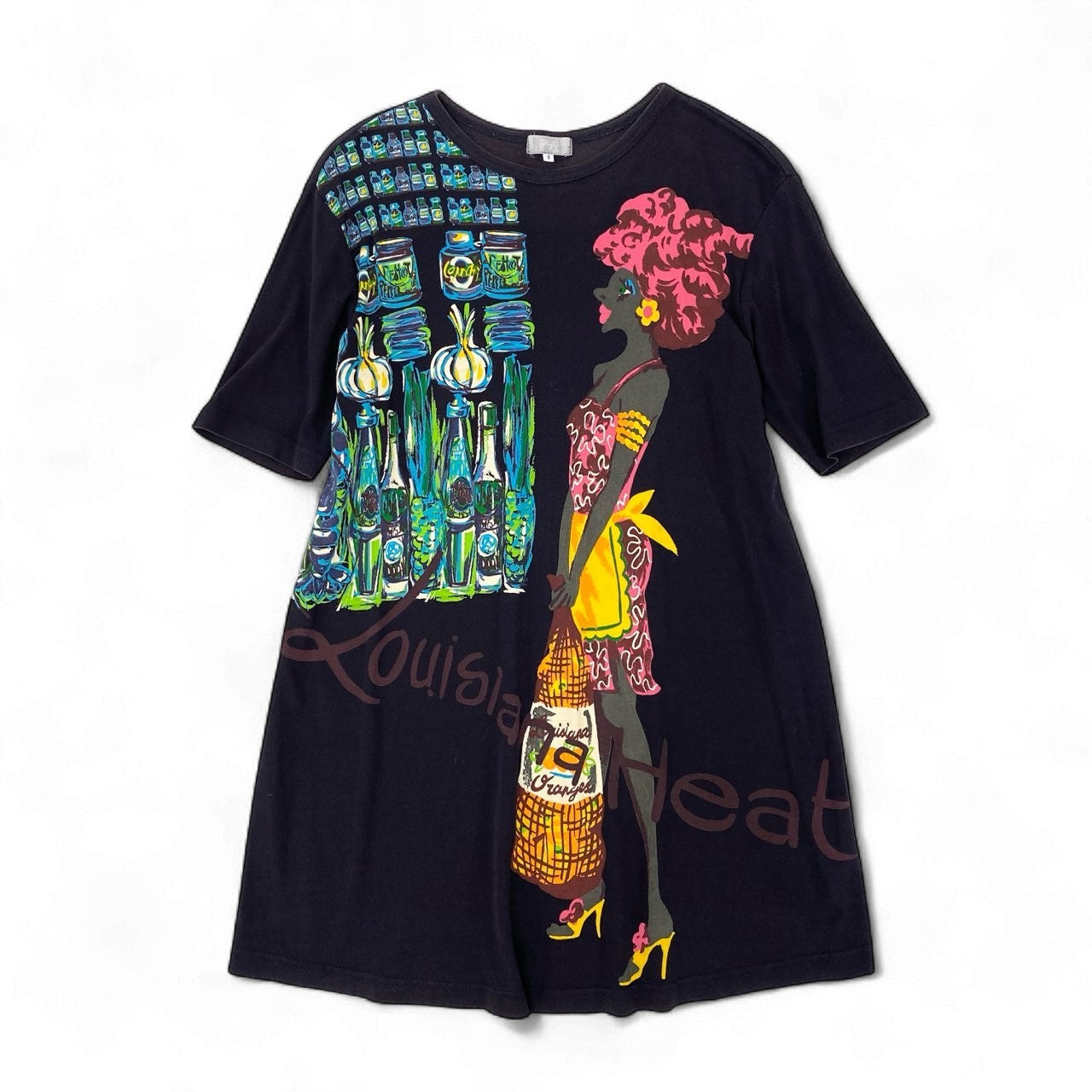 18k20 TOKUKO 1er VOL トクコプルミエヴォル 半袖Tシャツワンピース チュニックワンピース フロントプリント レディース 女性用 9 パープル系 コットン100％u02t