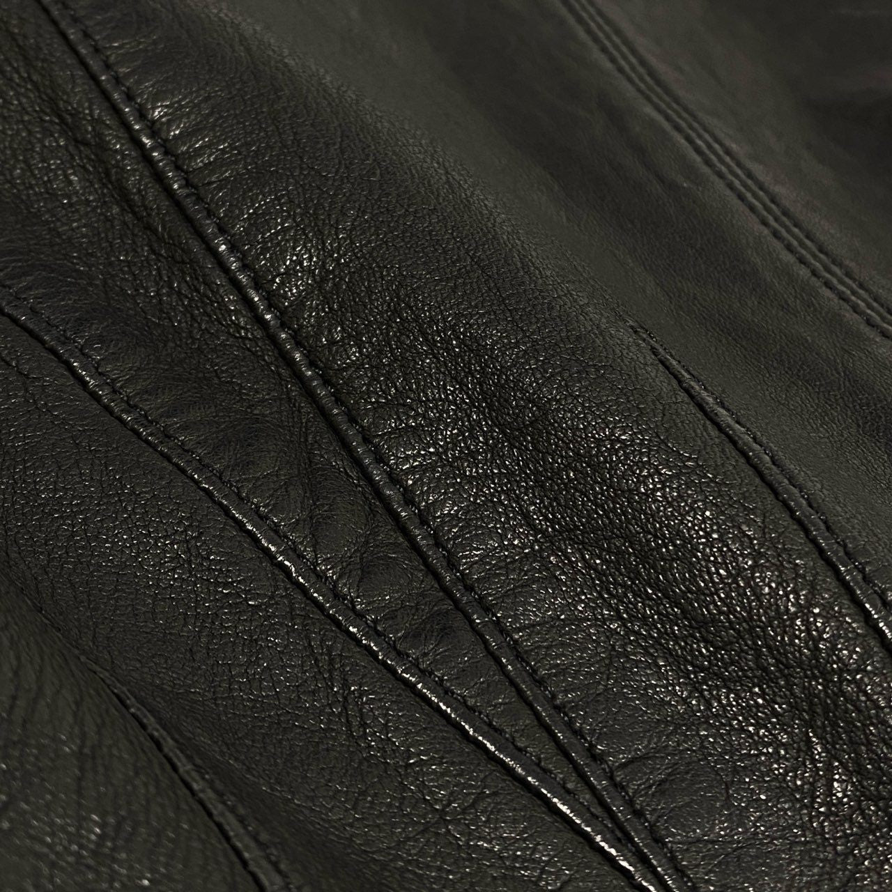 3L28 Armani Collezzoni アルマーニコレツィオーニ 2000’S Leather Jacket レザージャケット ラムレザー Size 42 レディース 女性用k02i