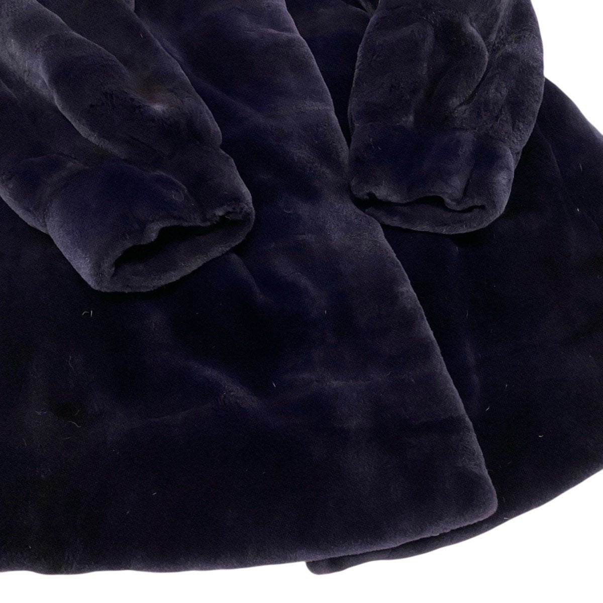 52i24 EMBA エンバ 染め シェアードミンク ファーコート サイズF ダークパープル 本毛皮 Shared Mink Fur Coat リアルファーt18r